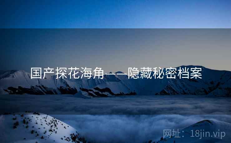 国产探花海角——隐藏秘密档案