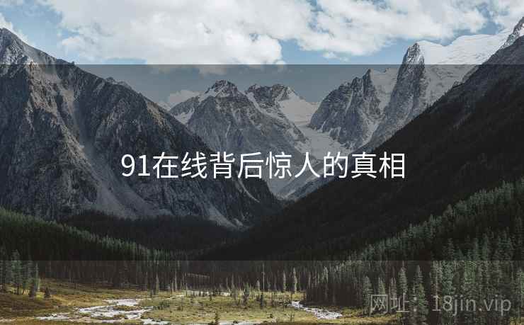 91在线背后惊人的真相