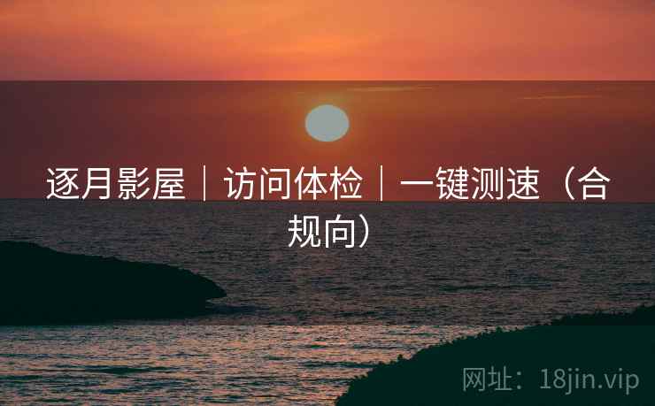 逐月影屋｜访问体检｜一键测速（合规向）
