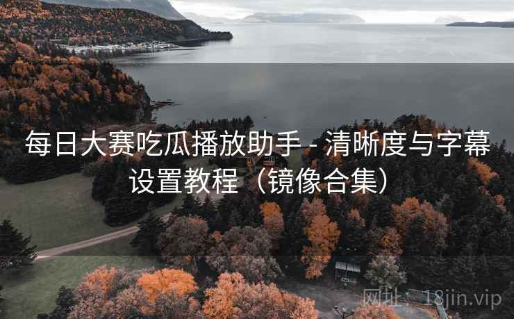 每日大赛吃瓜播放助手 - 清晰度与字幕设置教程（镜像合集）
